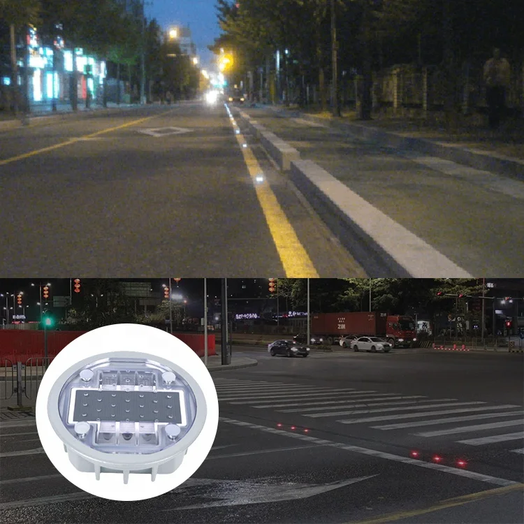 LED Aluminum Alloy Roadway Round embedded high quality Solar Road Studs