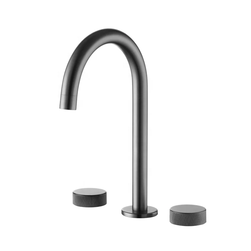 Newly designed Separate 2 handle high quality brass rose gold bathroom basin mixer faucet