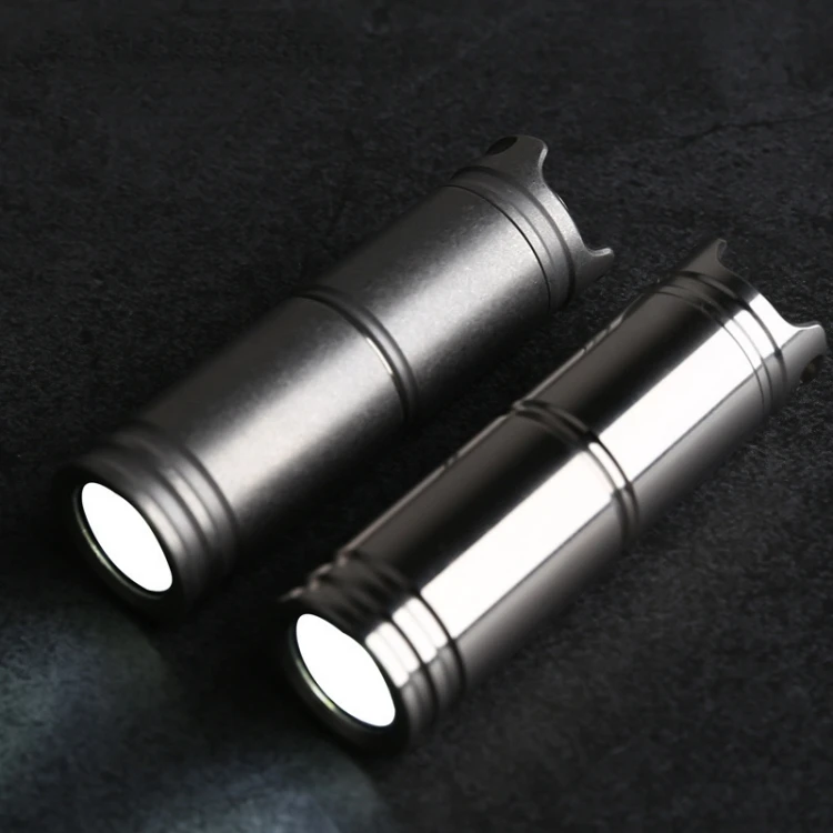 USB rechargeable mini flashlight Titanium LED torch light waterproof LED keychain lights EDC keyring torch titanium gadgets lamp