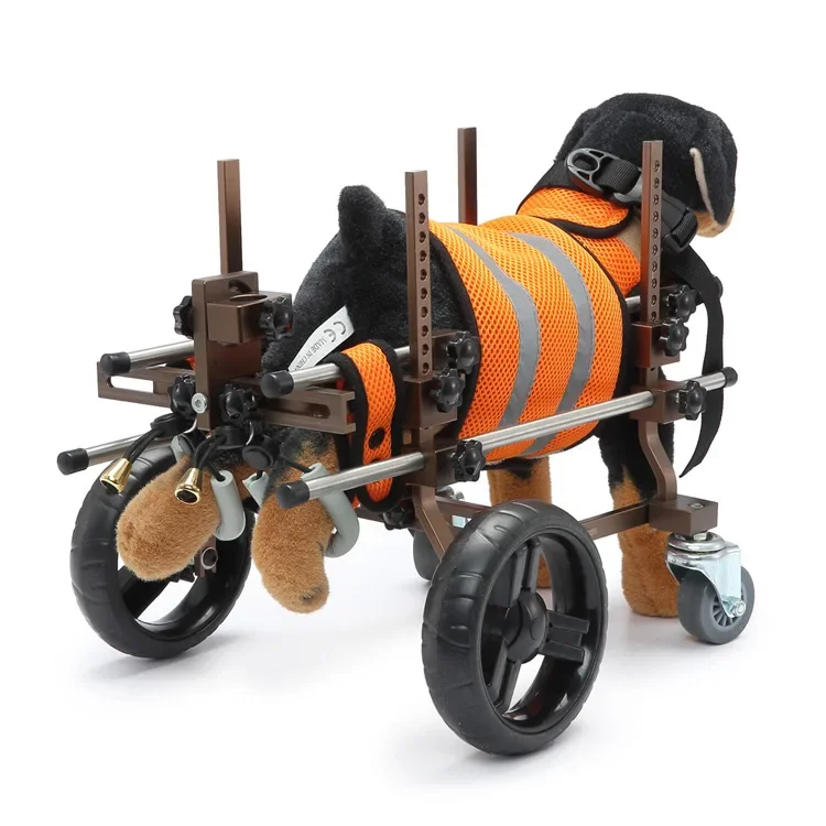 Dog Wheelchair Pet Hind Limb Disability Paralysis Rehabilitation Wheelchair Animal Auxiliary Bracket Four-Wheeled Scooter