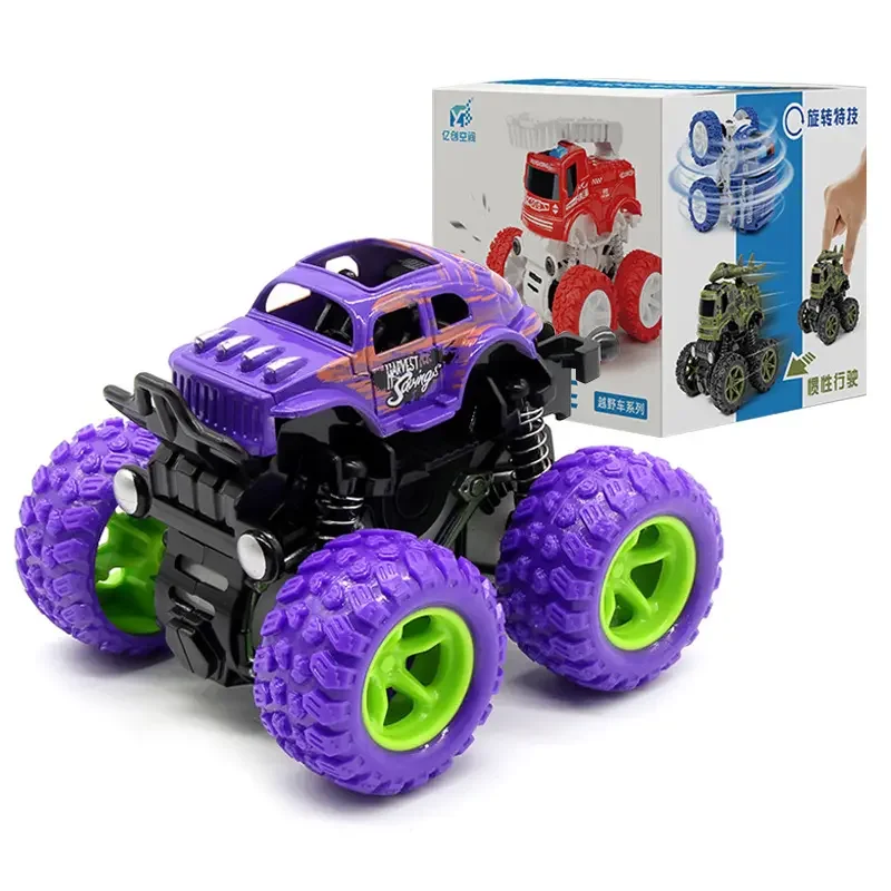 Inertia Off-road Vehicle Toy Super Resistant Fall Climbing With Spin Baby Car Model  All-wheel-drive Toy for kids