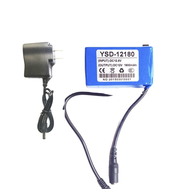 Mini DC-168 12V 1800mAh High Capacity Rechargeable Li-ion Battery pack for CCTV Camera/lan router ysd-12180