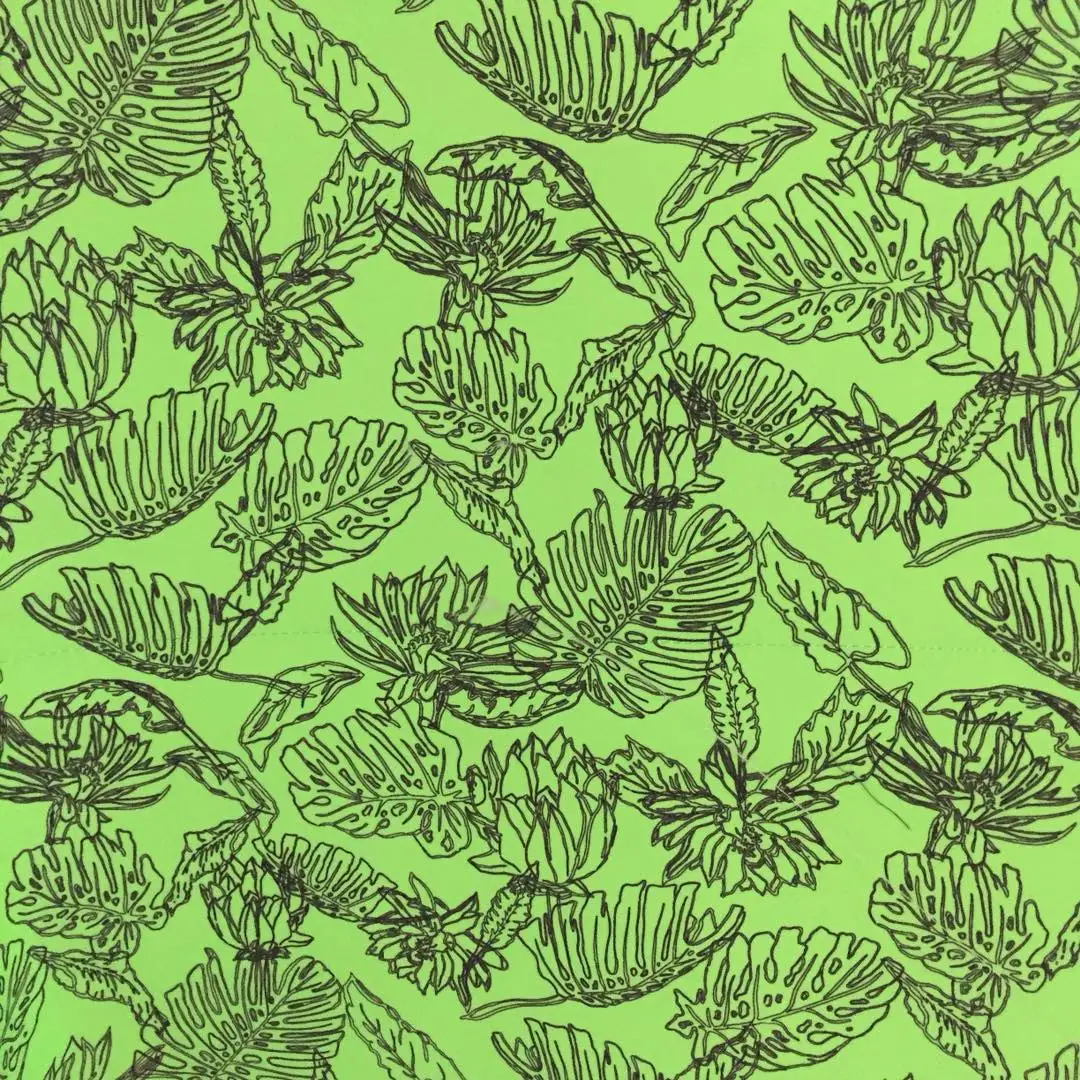 Chinese Manufacturers Modern Design Plain Printed Fabric Customized for Dress