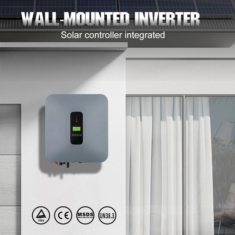 6KW ip65 hybrid solar inverter 48V MPPT single phase Hybrid Inverter for smart hybrid offgrid solar power inverter mppt for home
