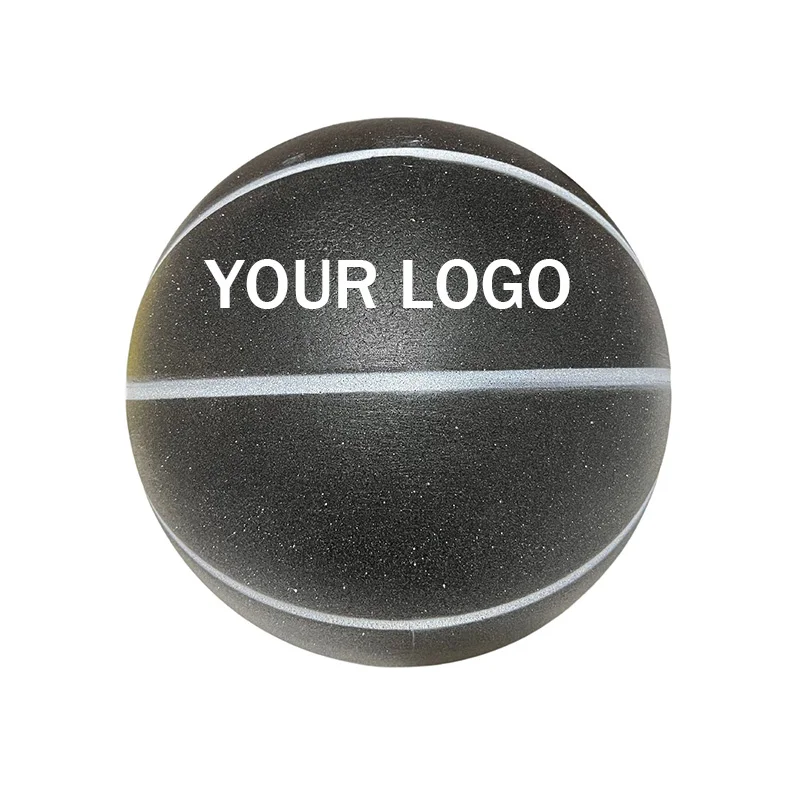 Factory supply Indoor foam silent quiet basketball black toy ball