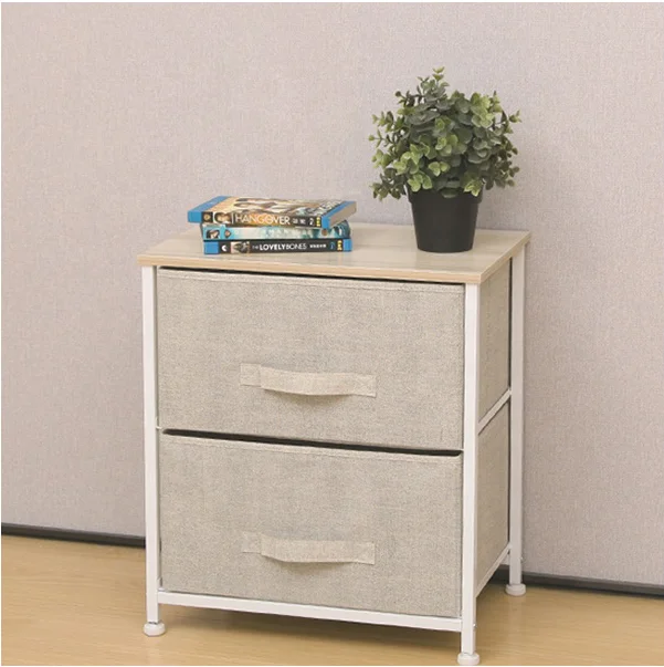 OEM custom made bedroom furniture 2 drawer corner bedside table dresser and nightstands