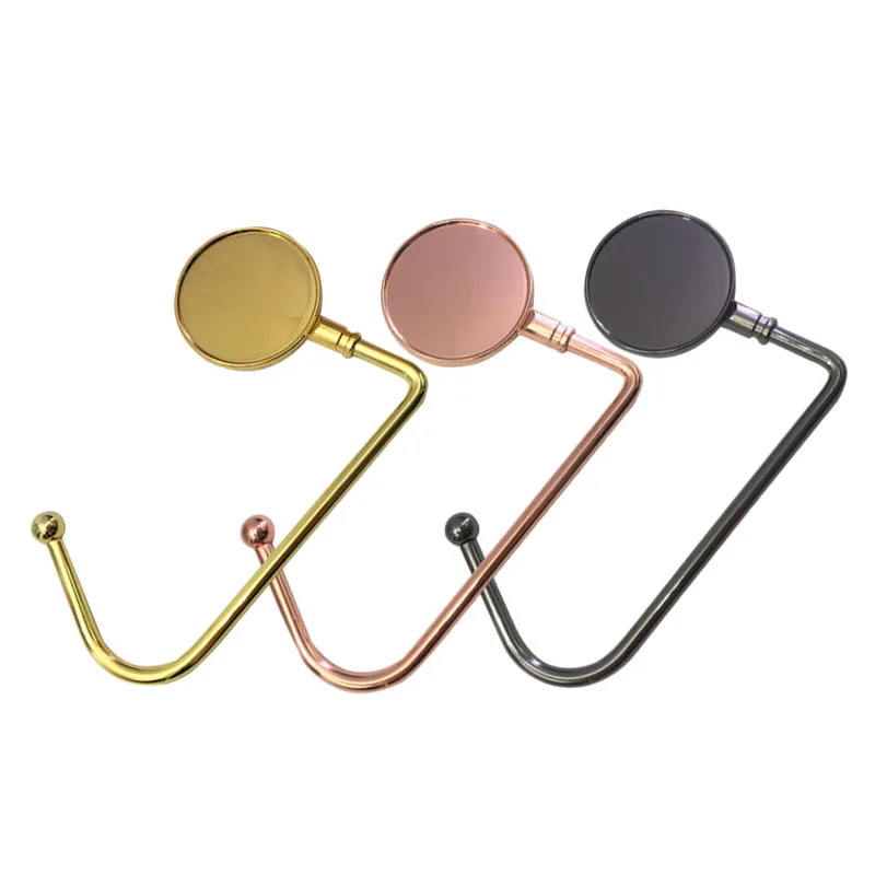 Hot sales Creative Table Top Folding Purse Hook Handbag Holder Accessories Bag Hanger