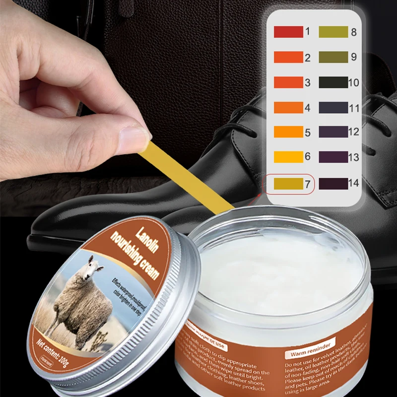 leather maintenance care Lanolin moisturizing cream for leather shoes