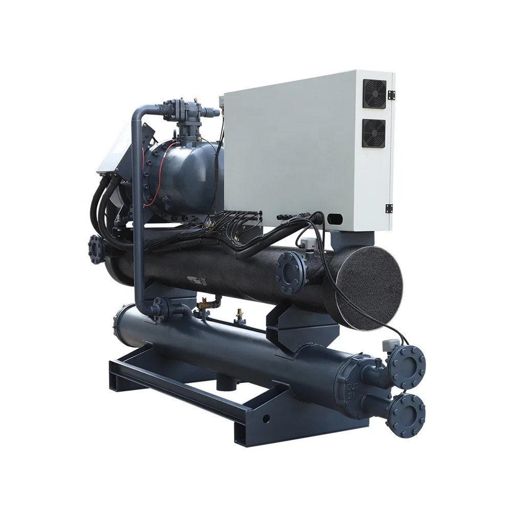 Chiller 180HP Sub Zero Water Stainless Steel Shell and Tube Pharmaceutical, Chemical and Bioengineering Industry 2 Years NEW100%