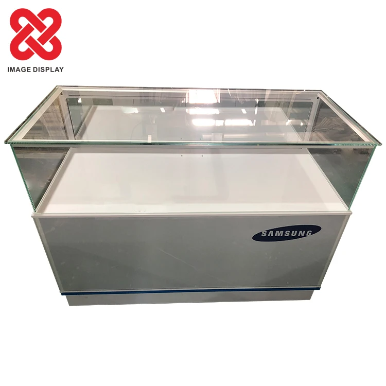 High Quality Cell Phone Display Stand Mobile phone showcase vitrina show case display glass
