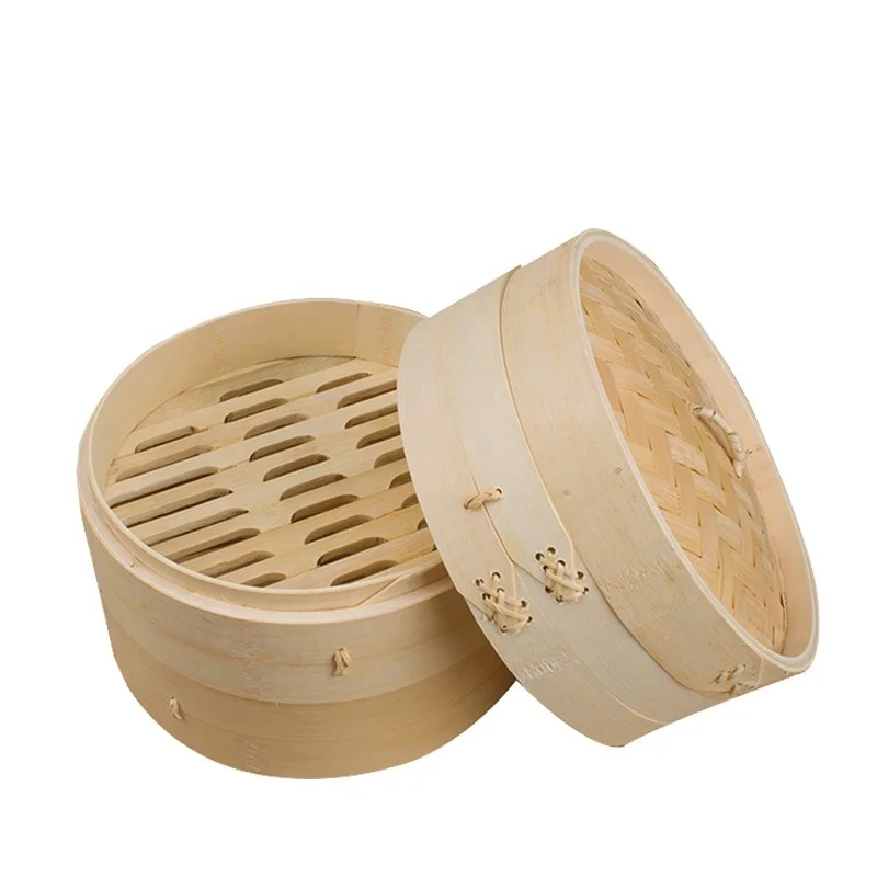 Wholesale Chinese Natural Bamboo Steamer Food Cooking Basket