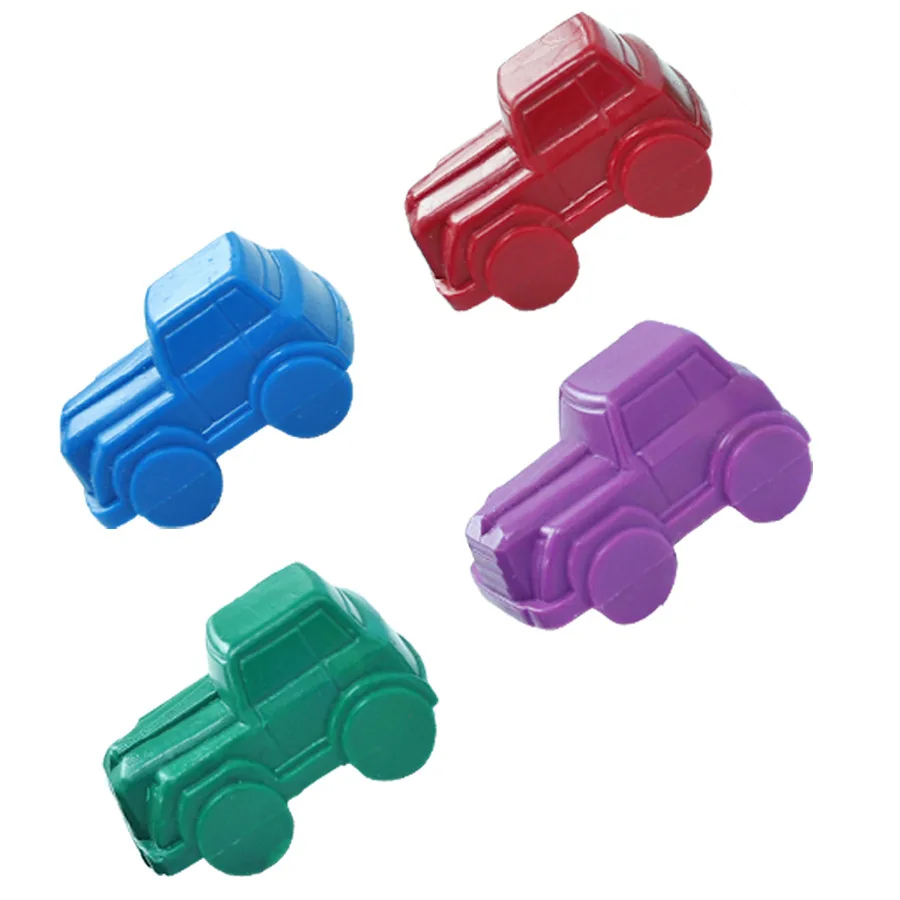 Custom Logo High Quality Non Toxic 3D Animal Dinosaur Car Shape Plastic Crayon for Children Promotional Drawing Crayons for Kids