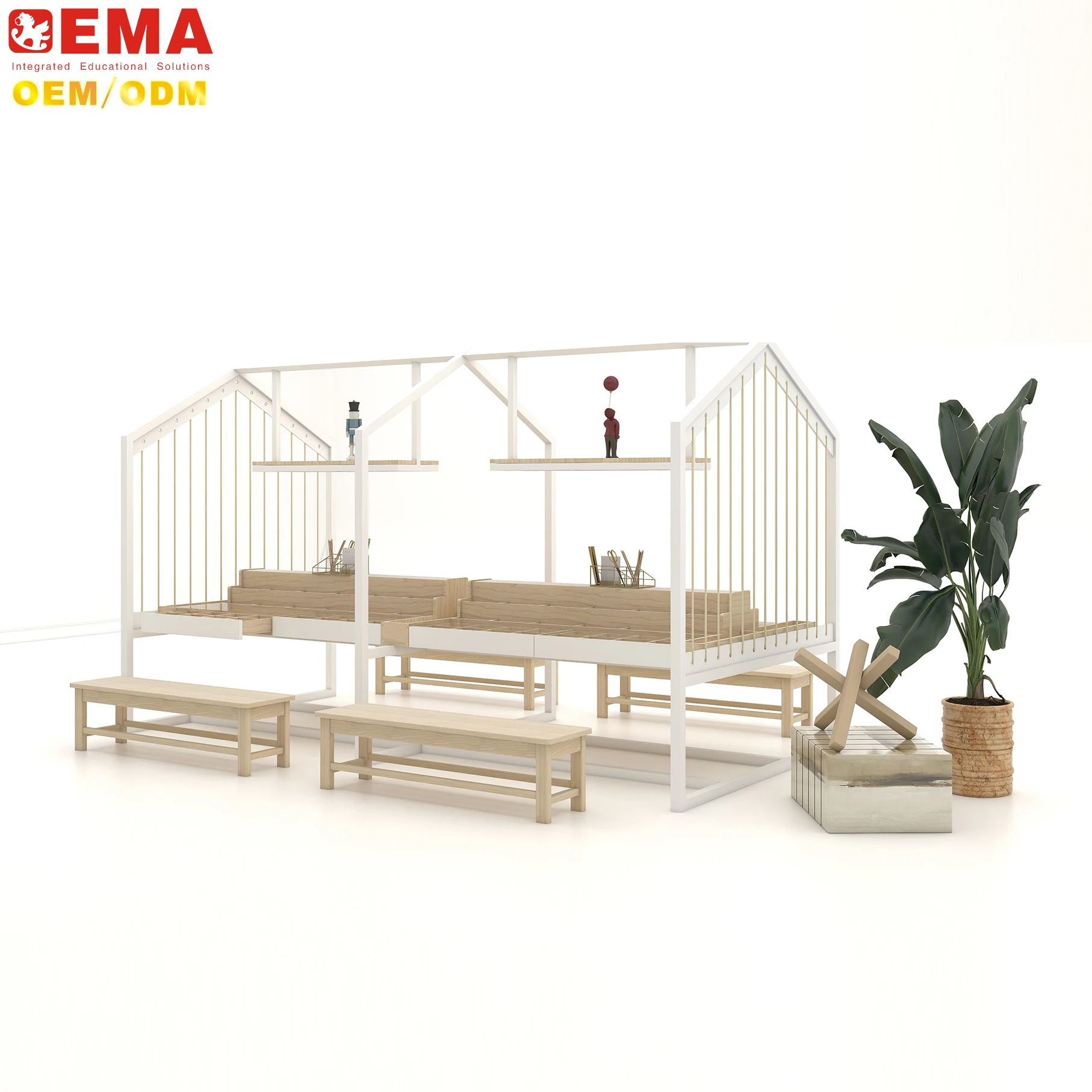 Ema Montessori Toddler Daycare Center Set Preschool Classroom Furniture For Kindergarten Decoration Nursery Furniture Set Design