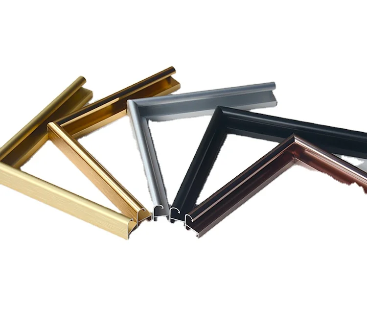 Aluminum alloy picture frame profile full body mirror frame multi specification spot arbitrary cutting