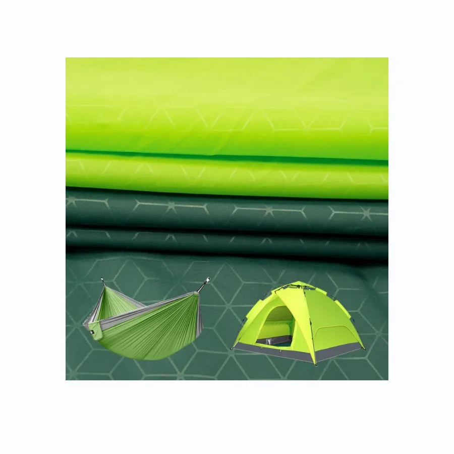 Customized print logo water resistant breathable high tearing strength 40D nylon outdoor hammock fabric
