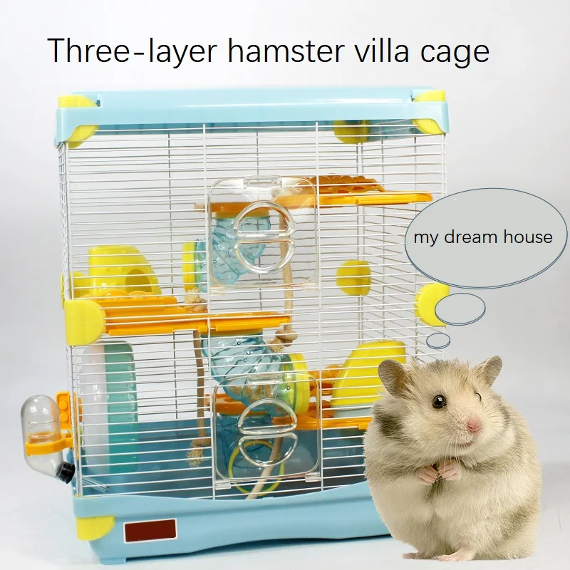 Manufacturer Wholesale Custom Plastic Luxury Portable Castle 3 Tier Large Cheap Hamster Cage
