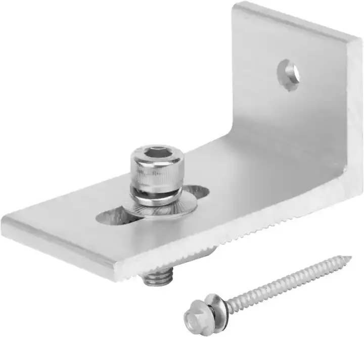 Алюминиевый L-образный кронштейн 80x40x40 мм алюминиевая L-образная солнечная панель монтажные кронштейны крюк для крыши Soporte de aluminio en forma de L