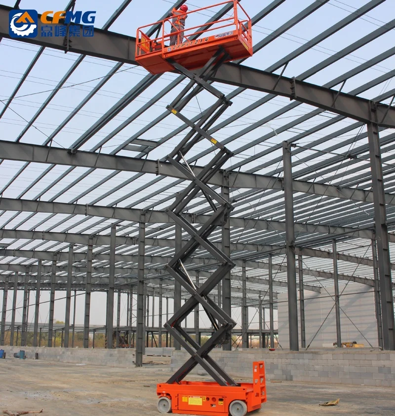 Wheeled Self Propelled scaffold low profile  6-16m mobile electric hydraulic scissor lift platform