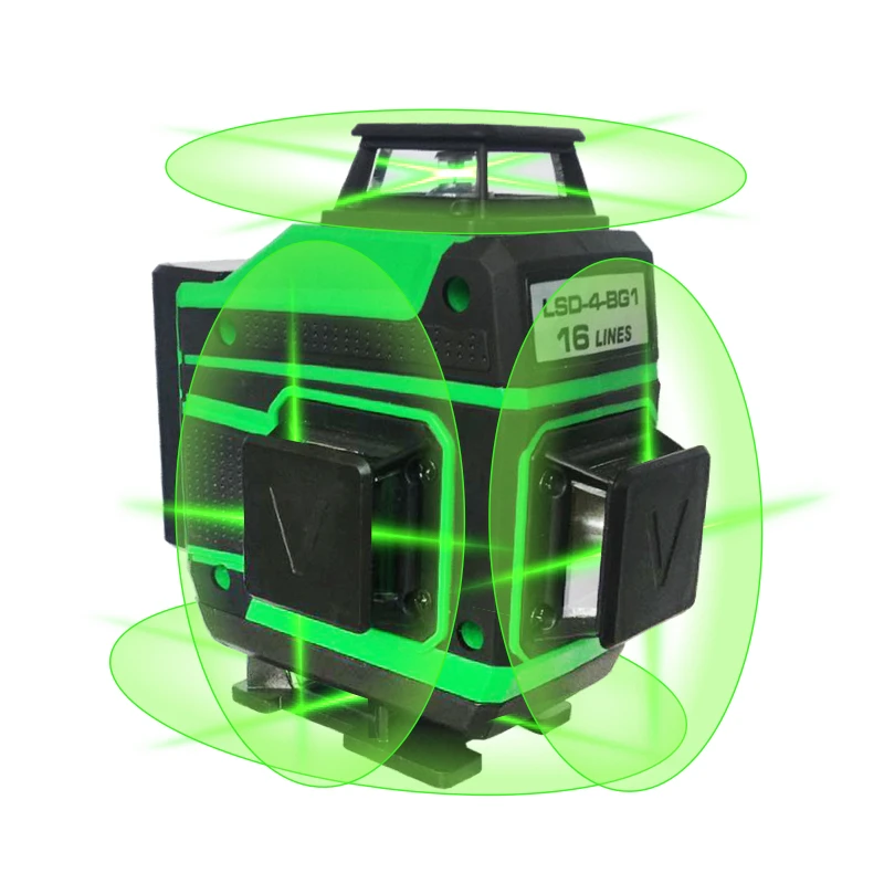 
16 lines 4D green 360 beam floor leveling multi automatic cross machine tool laser level 