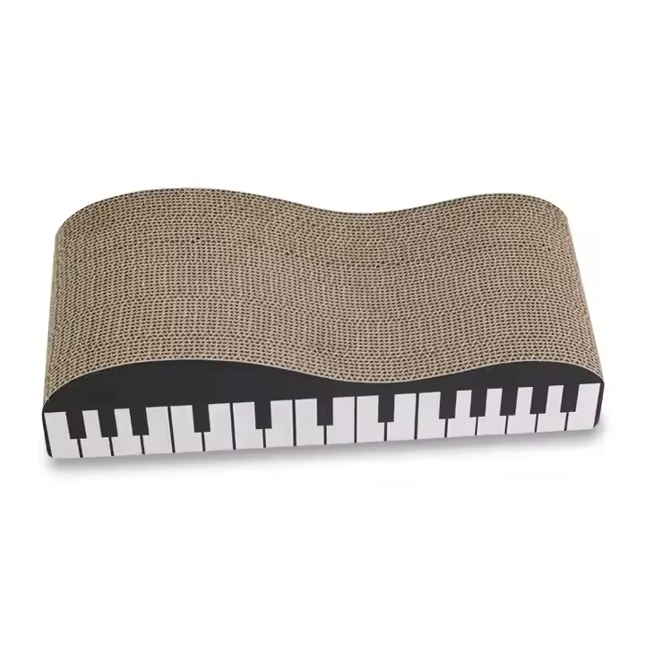 Meow Love Piano Shape Cat Scraper Fun Corrugated Scraper Cat Grinding Claw Exercise Entertainment Rest Multi-Functional