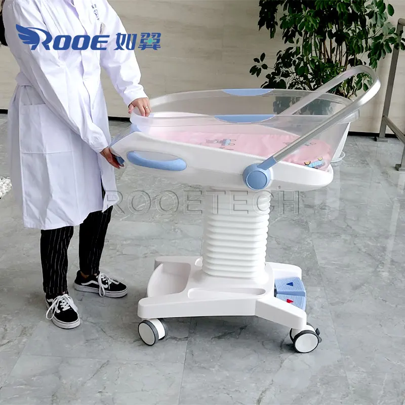 BBC007 Two Functions New Born Baby Travel Bassine Cart Trolley Bed with Touch Screen Control Panel