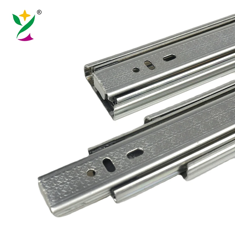 YUXING 45mm cabinet hardware drawer slide telescopic table slide kitchen rail