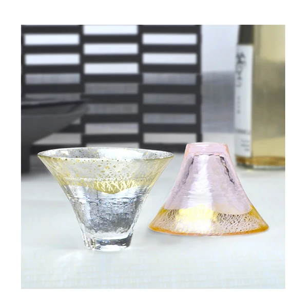 TOYO SASAKI GLASS hand made small tea cup gift set glass drinkware