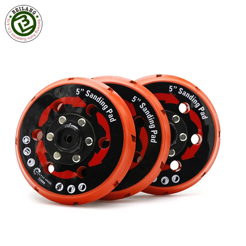 150mm Portable Wax Polishing Hook & Loop Adhesive Backing Plate with Heat Emission Holes for DA Polisher