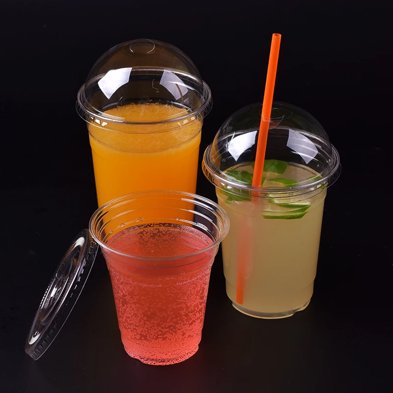 logo printed biodegradable PLA disposable  plastic cup for juice