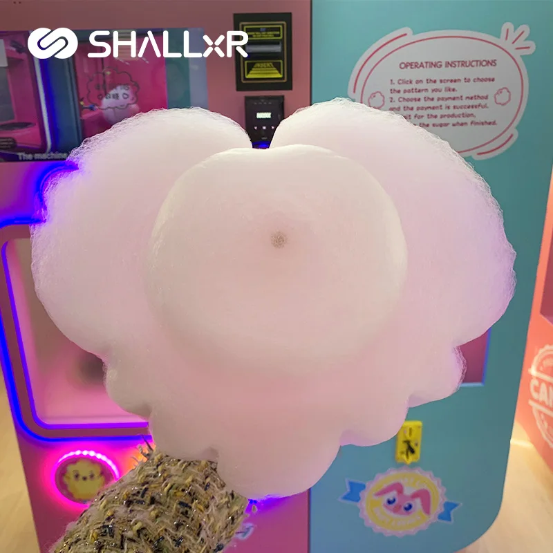 Commercial Custom Design Mini Snack Touchscreen Qr Code Electronics Kids Cotton Candy Food Vending Machine For Usa