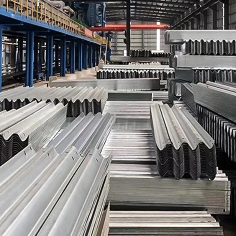 Galvanized W Beam Steel Highway Barrier Steel Guardrail Drawing Roadway Guardrail