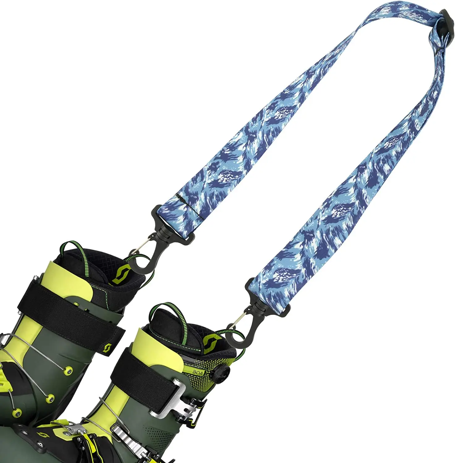 Adjustable Shoulder Sling Leash Snowboard Carrier Strap Ski Boot Carrier Strap for Skiing