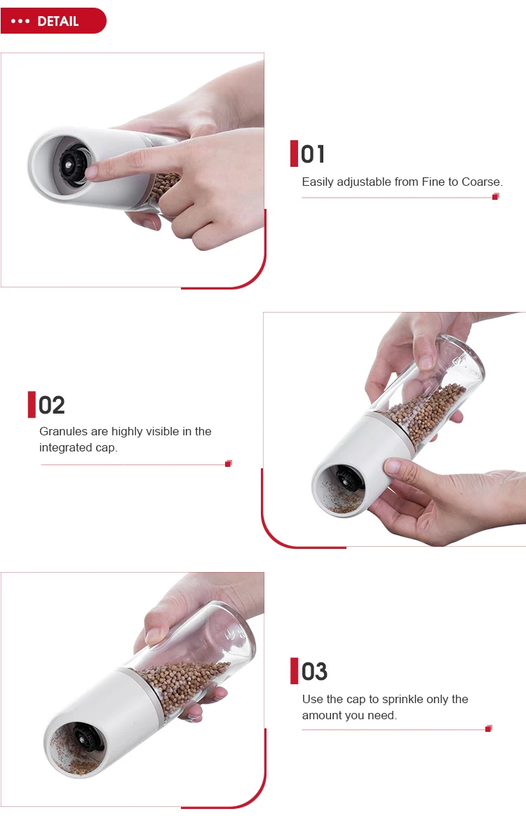 Одинарная банка для измельчения, керамический механизм теплого серого цвета для кухни, мельница для соли и специй, набор мельниц для соли и перца