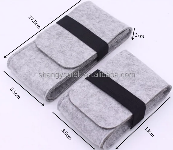 Hot Selling customized logo felt pencil bag Mobile phone bag pen case
