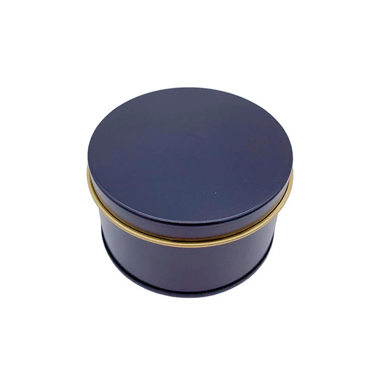 Wholesale Stock Food Grade Round Tin Packaging Box With Window Candle Candy Gift Cake Packaging Tin Box With Window
