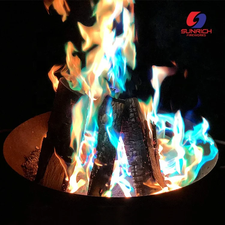 Party Camping Mystical Color Fires Magic Tricks Coloured Flames Bonfire Xmas Fire Works Fireplace magical fire powder