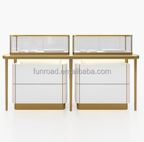 Lishi China Factory Stainless Steel Jewelry Display Cabinets Showcase, Jewelry Showcase Retail Store