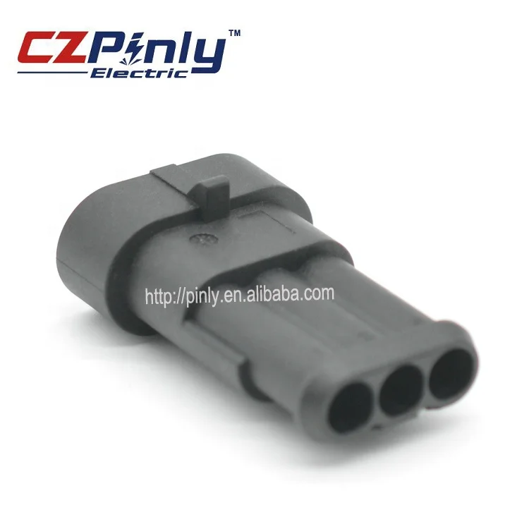 282105-1 3 Pin Male Tyco Amp Ducati Wheel-Speed pa66 Pa66 Gf30 auto Sensor Connector