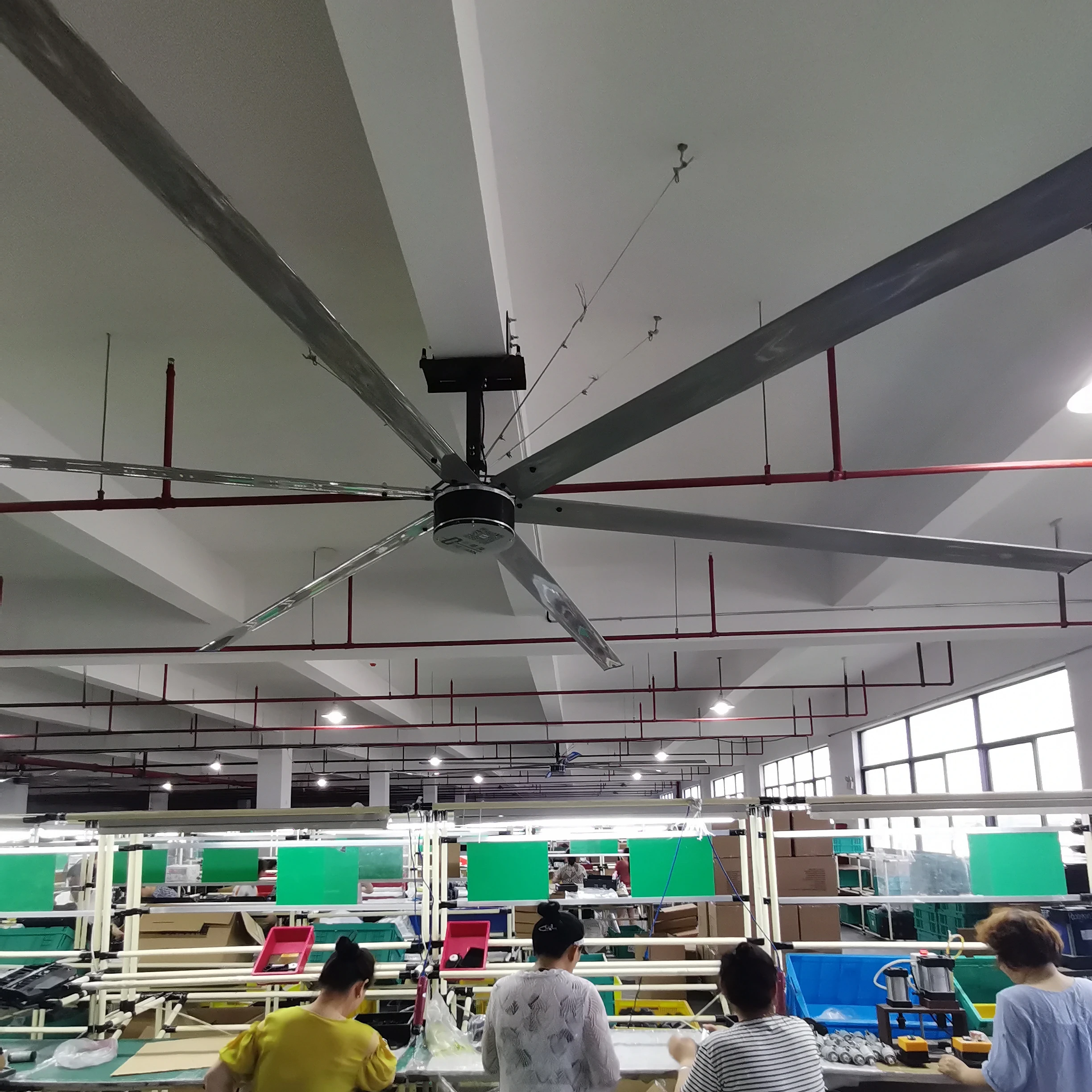 Terrui Giant 24ft 7 3 m 6 лопастей Hvls вентилятор воздушного охлаждения охладитель для склада завода промышленного потолка