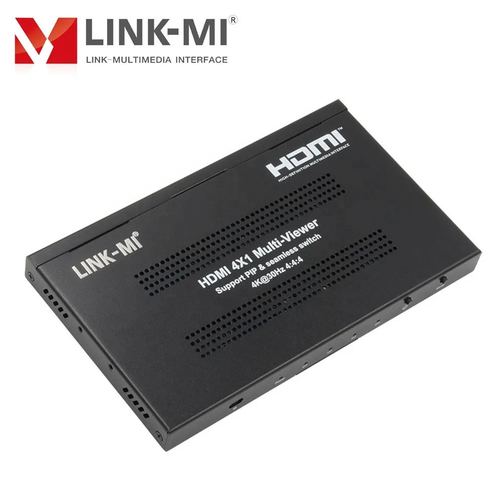 LINK-MI 4x1 2x1 многофункциональный бесшовный 4K @ 30 Гц HDMI переключатель аудио переключение PIP 13 режимов отображения