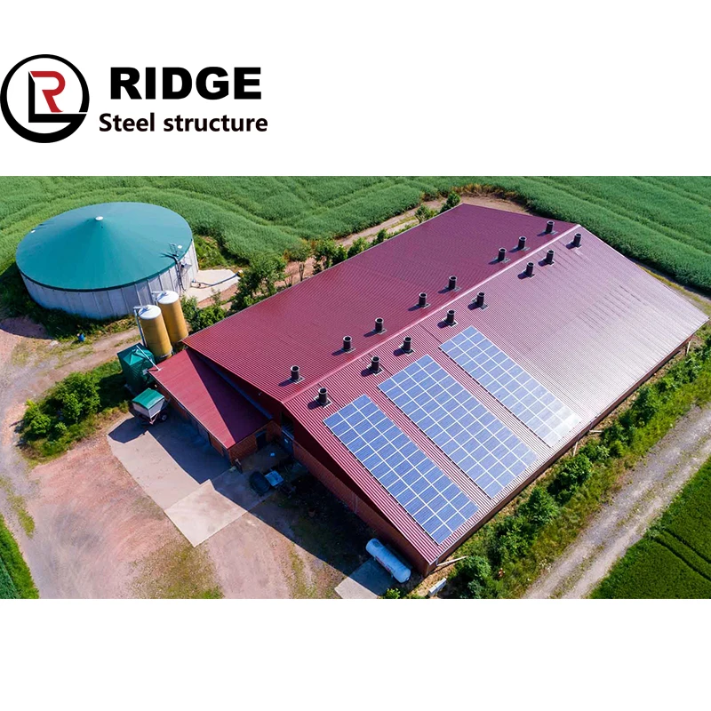 Prefab easy insulation metal building structure to construct warehouse office