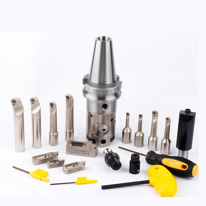  High precision 0.002mm BT40 BT50 HSK63A SK40 SK50 HBOR50 HBOR63 6-150mm boring head Fine micro