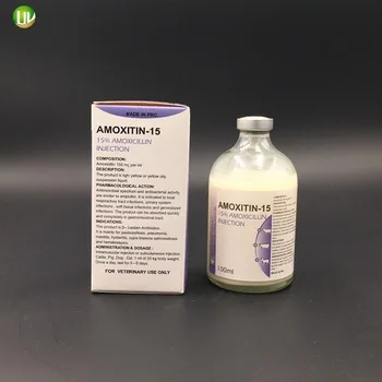 
factory supply injection amoxicillin 15% water solution 