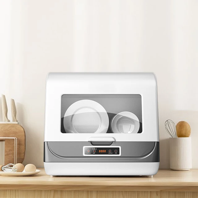 Desktop installation free mini size water saving tabletop dishwasher