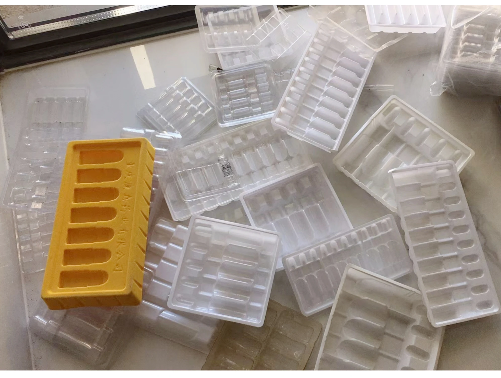 1ml/2ml/3ml/5ml/10ml medical ampoule glass blister plastic packaging tray for ampoule & vial