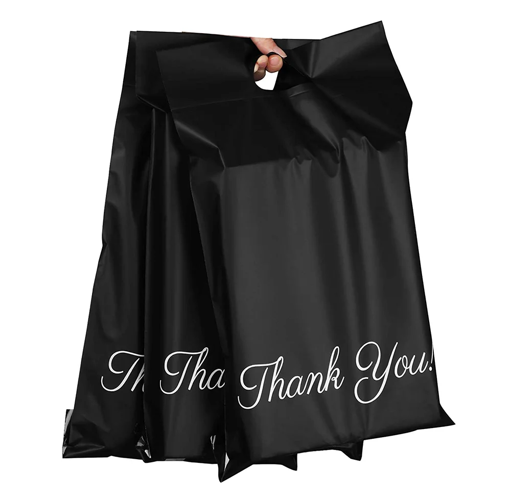 Panic Buying Wholesale  Eco-Conscious Mailing Compostable Poly Mailer Bags with Handle for Sustainable Shipping