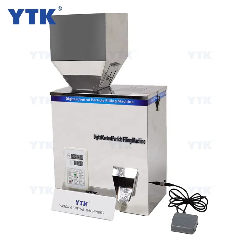 YTK 5g-500g weighing and sub loading machine coffee powder grain seed quantitative dispensing filling machine price