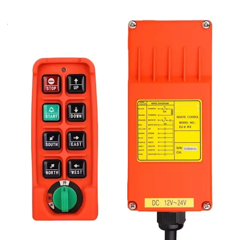 Hot Sale Telecrane 8 Buttons Single Speed  Hydraulic Industrial Wireless Radio Remote Control
