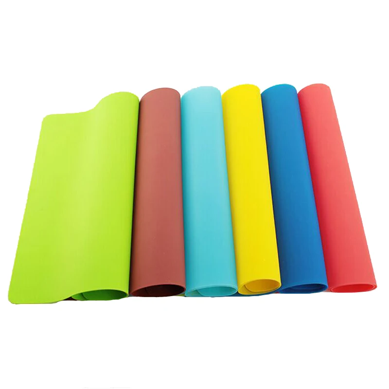 High temperature resistant 40*30 cm large silicone baking mats silicone place mat for dinner table BBQ