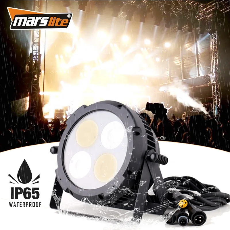 Marslite ip65 Waterproof 200w CW+WW Led Cob Audience Stage Blinder Light Outdoor 4 Eyes Audience Light